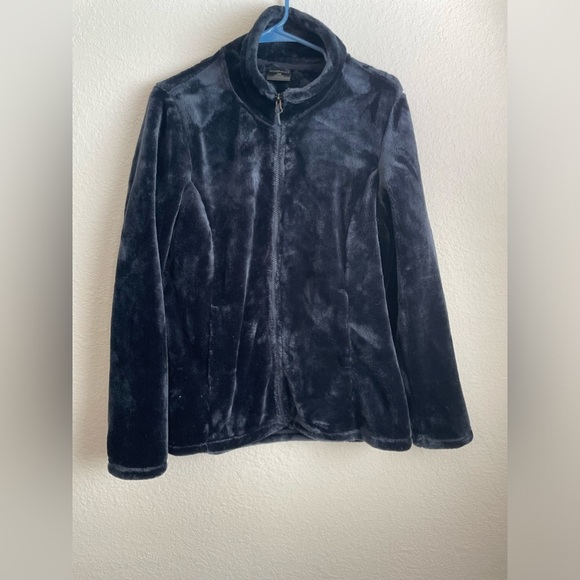 32 Degrees Heat women’s Black Teddy Jacket Plush Zip-Up size L - Picture 1 of 6